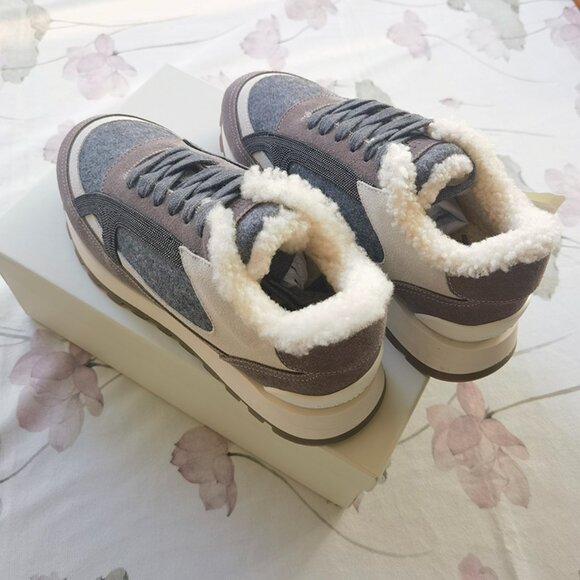 Brunello Cucinelli Fleece-Lined Casual Sneakers - Picture 3 of 7